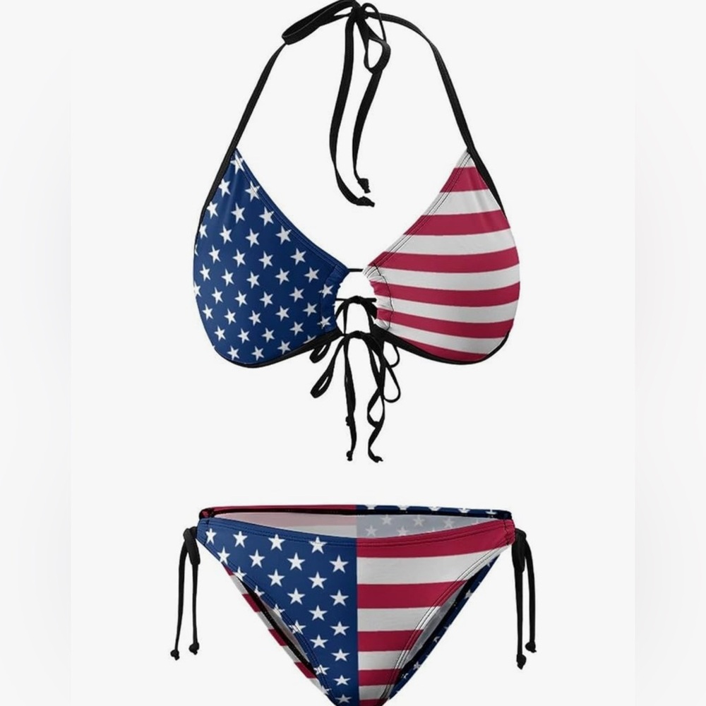 American Flag Bikini - Blue and Red - Picture 3 of 5